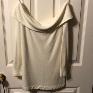 Off the shoulder sweater top